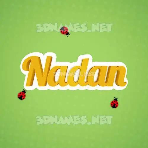 nadan in Ladybugs style - 3D name wallpaper nadan in Ladybugs style - 3D name wallpaper