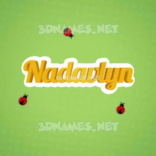 nadavlyn in Ladybugs style - 3D name wallpaper nadavlyn in Ladybugs style - 3D name wallpaper