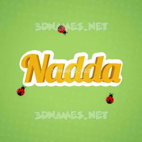 nadda in Ladybugs style - 3D name wallpaper nadda in Ladybugs style - 3D name wallpaper