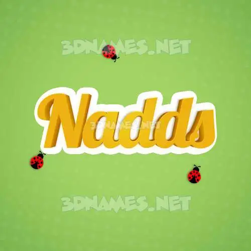 nadds in Ladybugs style - 3D name wallpaper