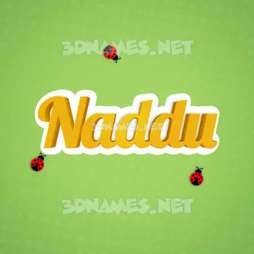 naddu in Ladybugs style - 3D name wallpaper naddu in Ladybugs style - 3D name wallpaper