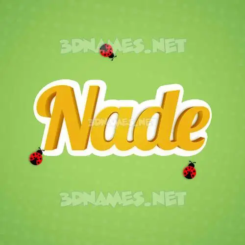 nade in Ladybugs style - 3D name wallpaper nade in Ladybugs style - 3D name wallpaper