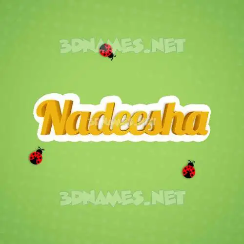 nadeesha in Ladybugs style - 3D name wallpaper nadeesha in Ladybugs style - 3D name wallpaper