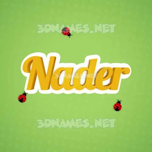 nader in Ladybugs style - 3D name wallpaper nader in Ladybugs style - 3D name wallpaper