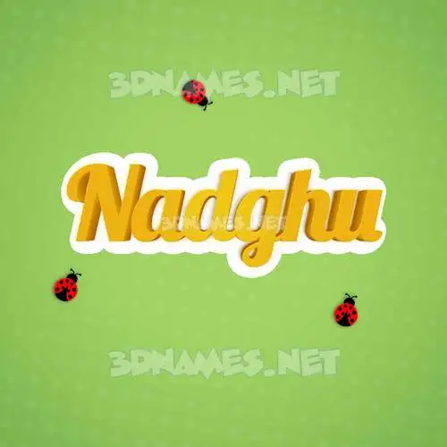 nadghu in Ladybugs style - 3D name wallpaper nadghu in Ladybugs style - 3D name wallpaper