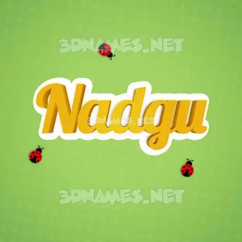 nadgu in Ladybugs style - 3D name wallpaper nadgu in Ladybugs style - 3D name wallpaper