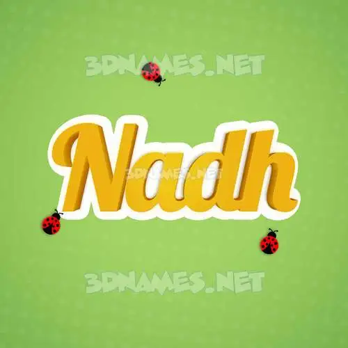 nadh in Ladybugs style - 3D name wallpaper nadh in Ladybugs style - 3D name wallpaper