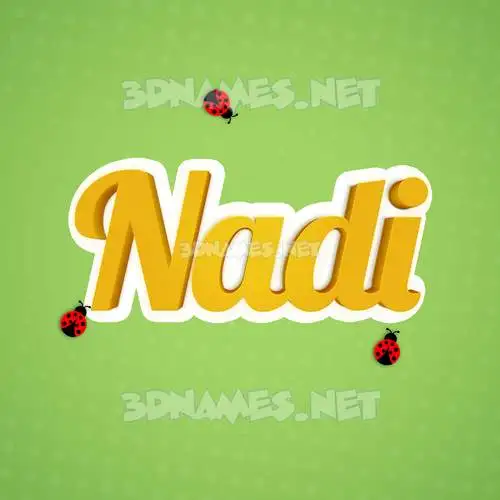 nadi in Ladybugs style - 3D name wallpaper nadi in Ladybugs style - 3D name wallpaper