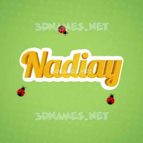 nadiay in Ladybugs style - 3D name wallpaper nadiay in Ladybugs style - 3D name wallpaper