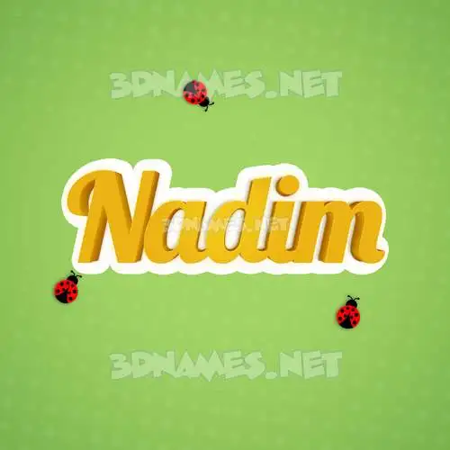 nadim in Ladybugs style - 3D name wallpaper nadim in Ladybugs style - 3D name wallpaper