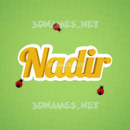 nadir in Ladybugs style - 3D name wallpaper nadir in Ladybugs style - 3D name wallpaper