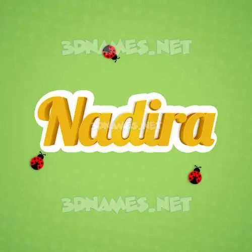 nadira in Ladybugs style - 3D name wallpaper nadira in Ladybugs style - 3D name wallpaper