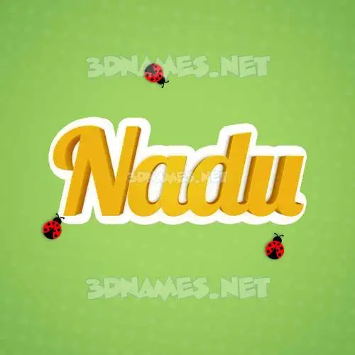 nadu in Ladybugs style - 3D name wallpaper nadu in Ladybugs style - 3D name wallpaper