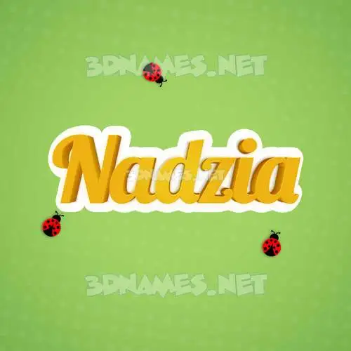 nadzia in Ladybugs style - 3D name wallpaper nadzia in Ladybugs style - 3D name wallpaper