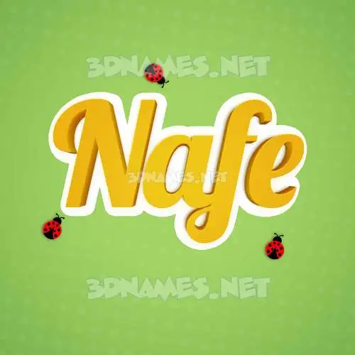 nafe in Ladybugs style - 3D name wallpaper