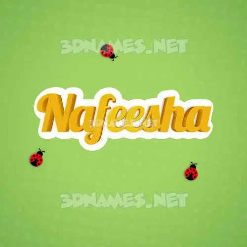 nafeesha in Ladybugs style - 3D name wallpaper nafeesha in Ladybugs style - 3D name wallpaper