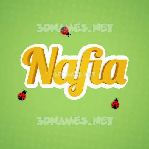 nafia in Ladybugs style - 3D name wallpaper nafia in Ladybugs style - 3D name wallpaper