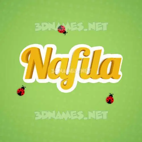 nafila in Ladybugs style - 3D name wallpaper nafila in Ladybugs style - 3D name wallpaper