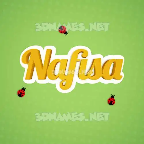 nafisa in Ladybugs style - 3D name wallpaper