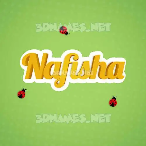 nafisha in Ladybugs style - 3D name wallpaper nafisha in Ladybugs style - 3D name wallpaper