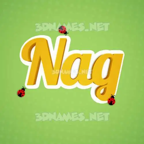 nag in Ladybugs style - 3D name wallpaper nag in Ladybugs style - 3D name wallpaper