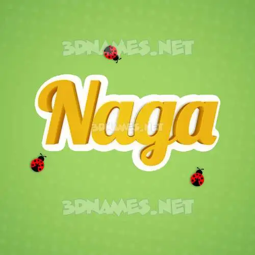 naga in Ladybugs style - 3D name wallpaper naga in Ladybugs style - 3D name wallpaper