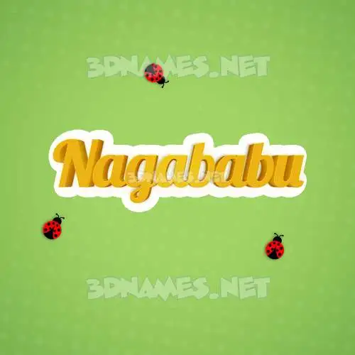 nagababu in Ladybugs style - 3D name wallpaper