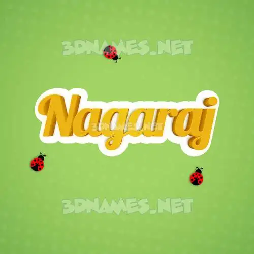 nagaraj in Ladybugs style - 3D name wallpaper