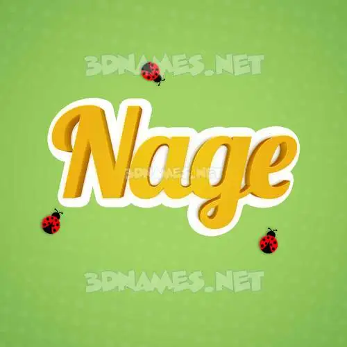 nage in Ladybugs style - 3D name wallpaper nage in Ladybugs style - 3D name wallpaper
