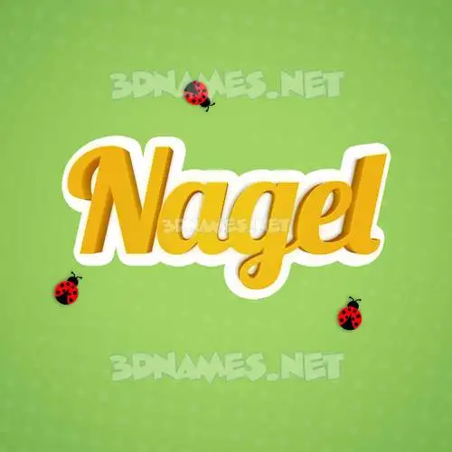 nagel in Ladybugs style - 3D name wallpaper