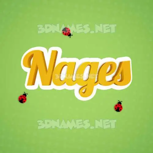 nages in Ladybugs style - 3D name wallpaper nages in Ladybugs style - 3D name wallpaper