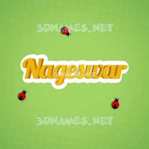 nageswar in Ladybugs style - 3D name wallpaper