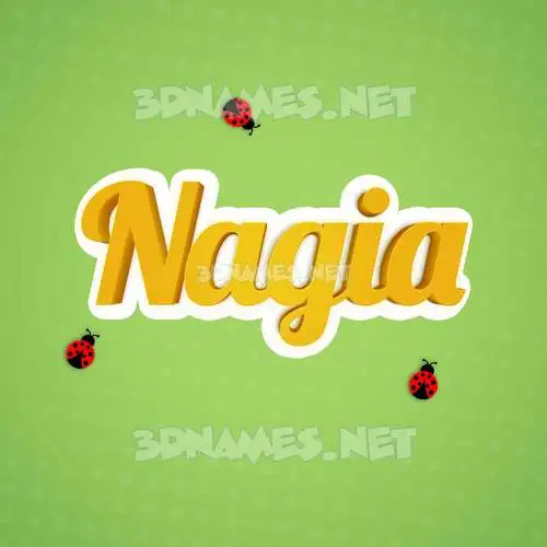 nagia in Ladybugs style - 3D name wallpaper nagia in Ladybugs style - 3D name wallpaper