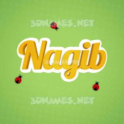 nagib in Ladybugs style - 3D name wallpaper nagib in Ladybugs style - 3D name wallpaper