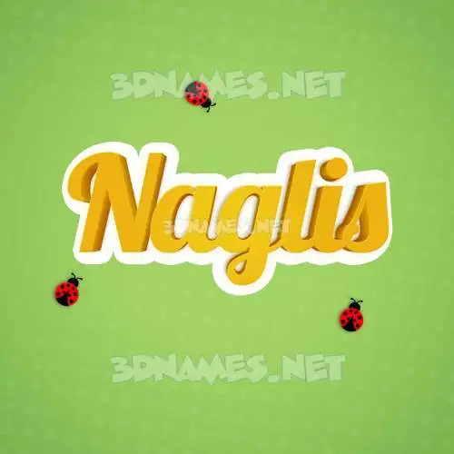 naglis in Ladybugs style - 3D name wallpaper naglis in Ladybugs style - 3D name wallpaper