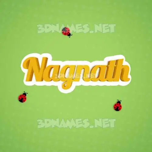 nagnath in Ladybugs style - 3D name wallpaper