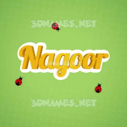 nagoor in Ladybugs style - 3D name wallpaper nagoor in Ladybugs style - 3D name wallpaper