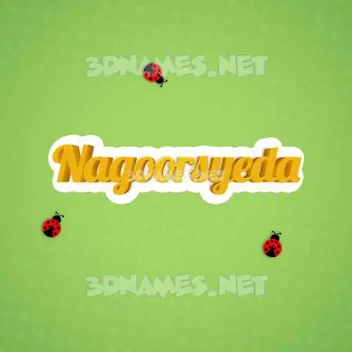nagoorsyeda in Ladybugs style - 3D name wallpaper nagoorsyeda in Ladybugs style - 3D name wallpaper