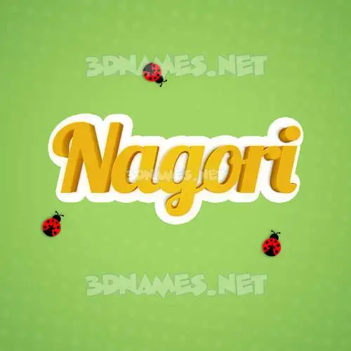 nagori in Ladybugs style - 3D name wallpaper nagori in Ladybugs style - 3D name wallpaper