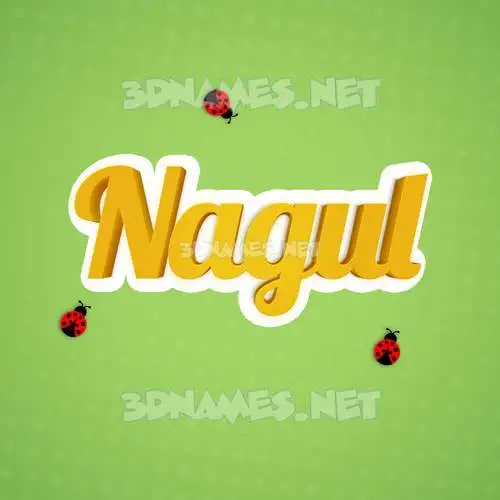 nagul in Ladybugs style - 3D name wallpaper nagul in Ladybugs style - 3D name wallpaper