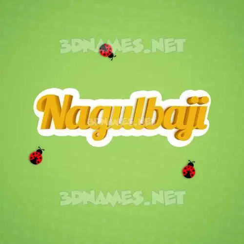nagulbaji in Ladybugs style - 3D name wallpaper nagulbaji in Ladybugs style - 3D name wallpaper