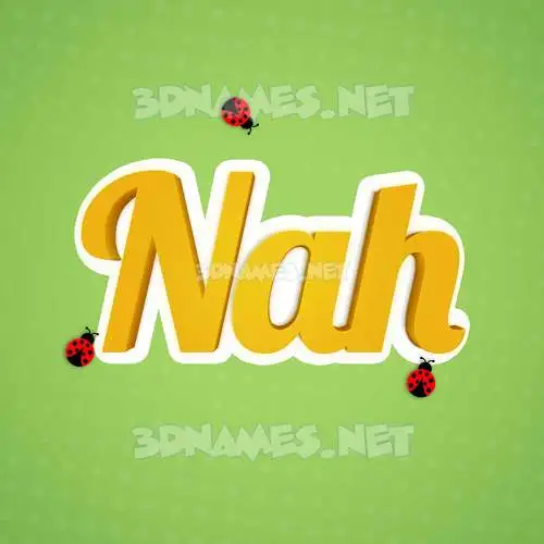 nah in Ladybugs style - 3D name wallpaper nah in Ladybugs style - 3D name wallpaper