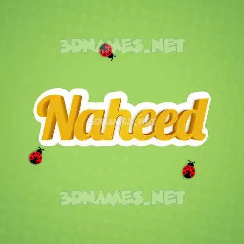 naheed in Ladybugs style - 3D name wallpaper naheed in Ladybugs style - 3D name wallpaper