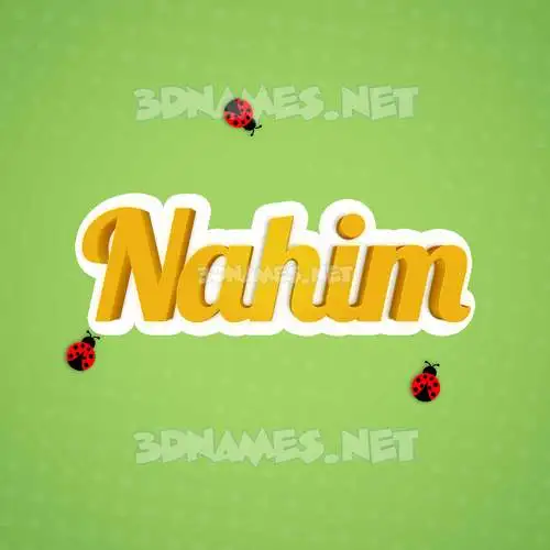 nahim in Ladybugs style - 3D name wallpaper nahim in Ladybugs style - 3D name wallpaper
