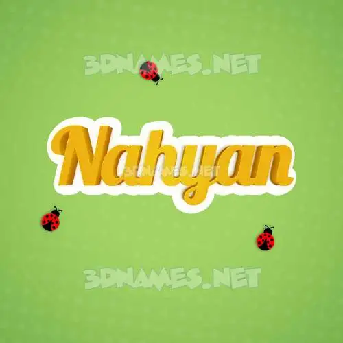 nahyan in Ladybugs style - 3D name wallpaper nahyan in Ladybugs style - 3D name wallpaper