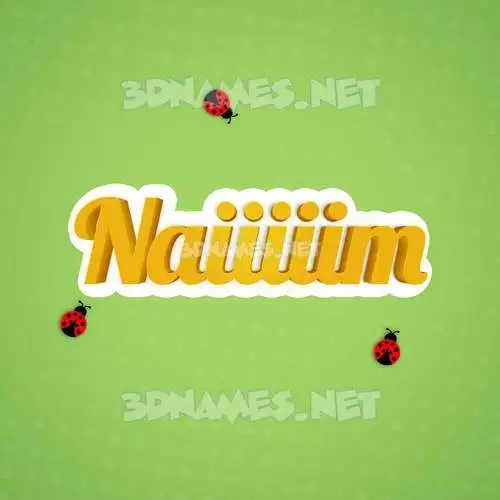 naiiiiim in Ladybugs style - 3D name wallpaper naiiiiim in Ladybugs style - 3D name wallpaper