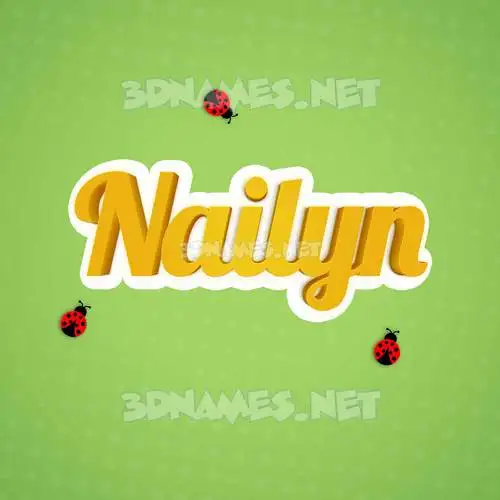 nailyn in Ladybugs style - 3D name wallpaper nailyn in Ladybugs style - 3D name wallpaper
