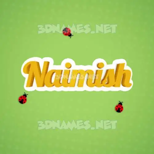 naimish in Ladybugs style - 3D name wallpaper naimish in Ladybugs style - 3D name wallpaper