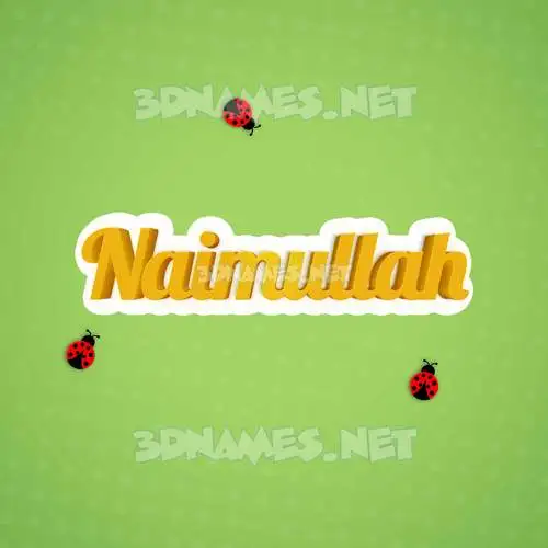 naimullah in Ladybugs style - 3D name wallpaper naimullah in Ladybugs style - 3D name wallpaper