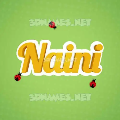 naini in Ladybugs style - 3D name wallpaper naini in Ladybugs style - 3D name wallpaper